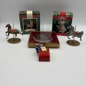 Hallmark Keepsake Collection Ornament Santa- Reindeer Lot Of 6